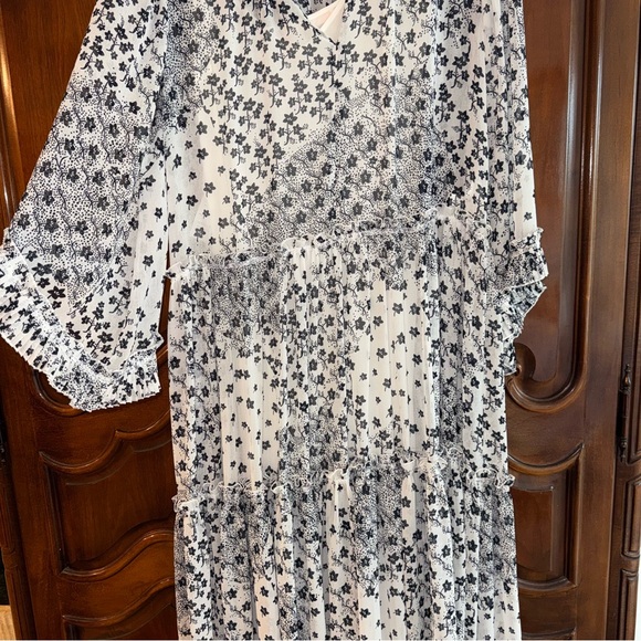 See By Chloe sheer tiered Floral Midi Dress - Picture 8 of 11